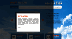 Desktop Screenshot of dayamegah.com